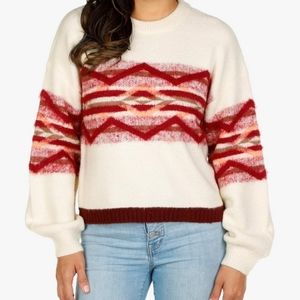 Willow & Clay Women's Cable Knit Pull Over Sweater Small